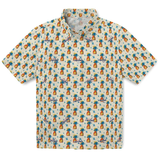 Washington Capitals Hawaiian Shirt - Pineapple Delight | Moonbestprint