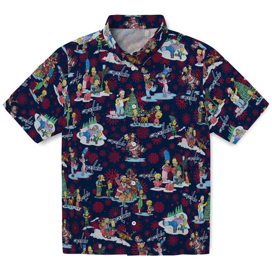 Washington Capitals Hawaiian Shirt - Simpsons Christmas | Moonbestprint