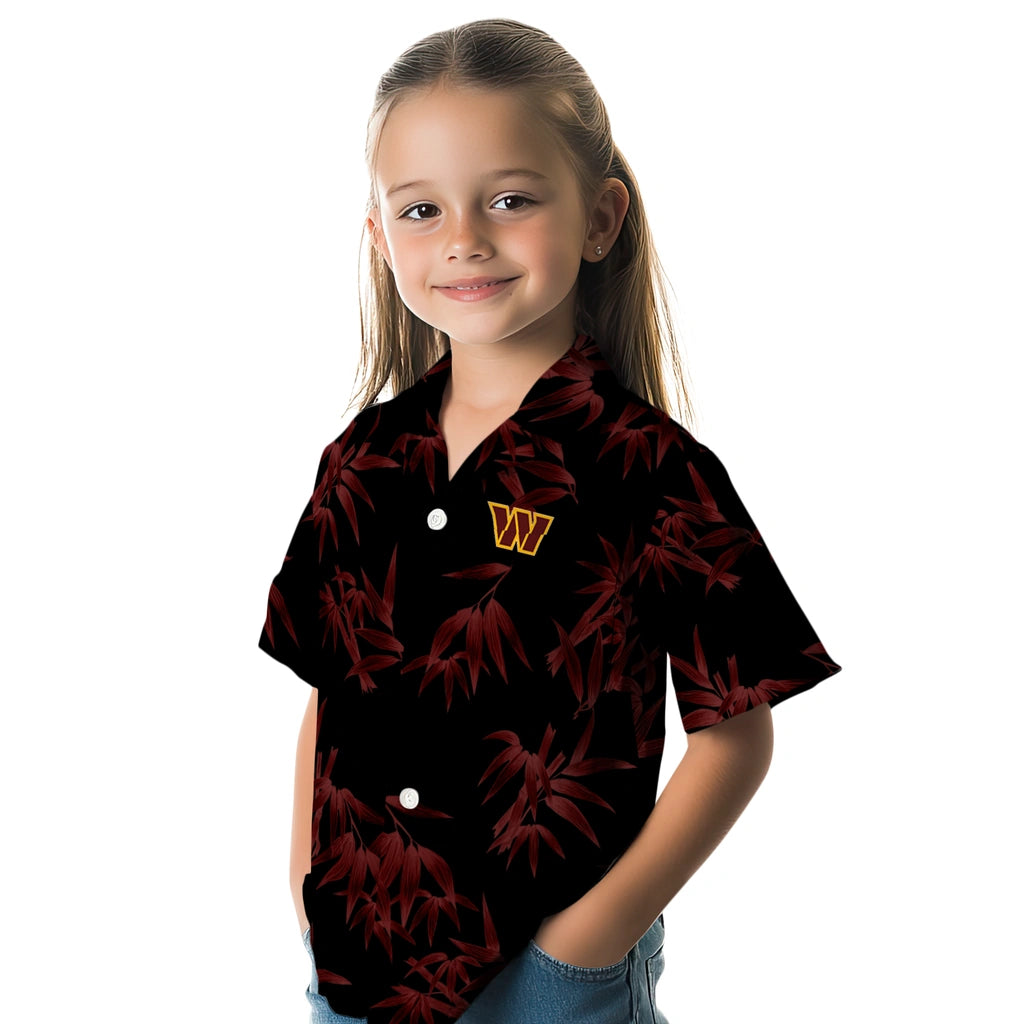 Washington Commanders Hawaiian Shirt - Bamboo Branches | Moonbestprint