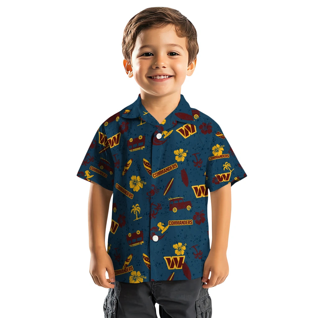 Washington Commanders Hawaiian Shirt - Beach Vibe | Moonbestprint