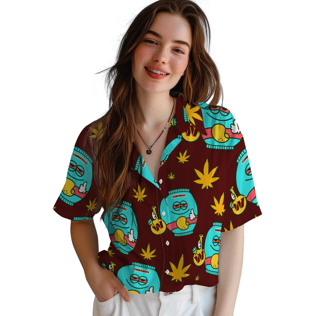 Washington Commanders Hawaiian Shirt - Chill Vibe | Moonbestprint