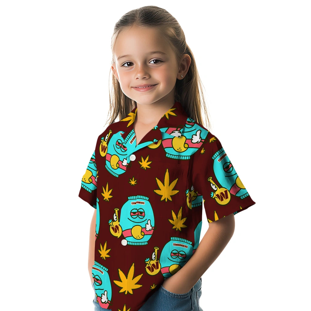 Washington Commanders Hawaiian Shirt - Chill Vibe | Moonbestprint