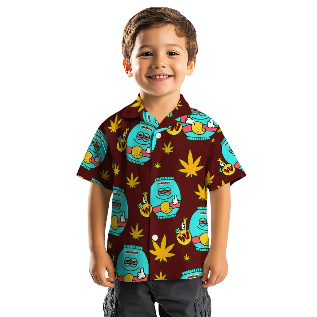 Washington Commanders Hawaiian Shirt - Chill Vibe | Moonbestprint