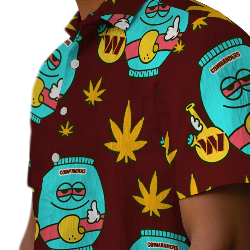 Washington Commanders Hawaiian Shirt - Chill Vibe | Moonbestprint
