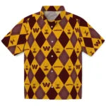 Washington Commanders Hawaiian Shirt - Golfing Plaid | Moonbestprint