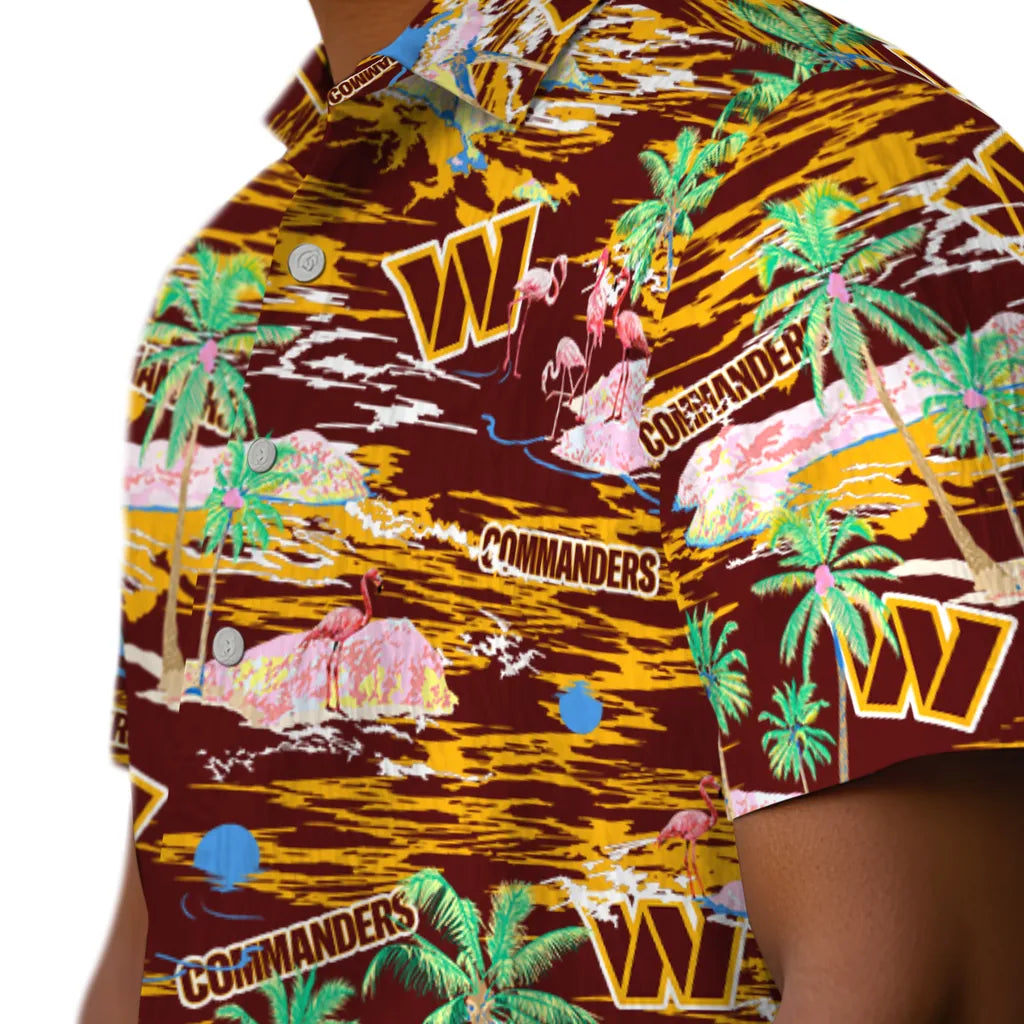 Washington Commanders Hawaiian Shirt - Hawaii Island | Moonbestprint