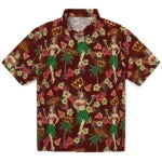 Washington Commanders Hawaiian Shirt - Hawaiian Girls Design | Moonbestprint