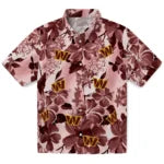 Washington Commanders Hawaiian Shirt - Hibiscus Arrangement | Moonbestprint