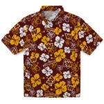 Washington Commanders Hawaiian Shirt - Hibiscus Flower Design | Moonbestprint