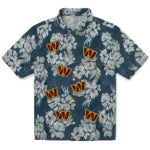 Washington Commanders Hawaiian Shirt - Hibiscus Flowers | Moonbestprint