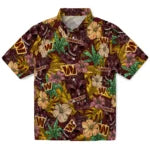 Washington Commanders Hawaiian Shirt - Hibiscus Tiki Jungle | Moonbestprint