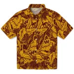 Washington Commanders Hawaiian Shirt - Monstera Layer | Moonbestprint