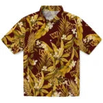 Washington Commanders Hawaiian Shirt - Palm Leaves | Moonbestprint