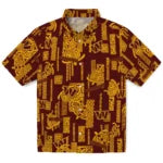 Washington Commanders Hawaiian Shirt - Turtle Lines | Moonbestprint