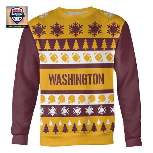 Washington Football Ugly Christmas Sweater ? Usalast