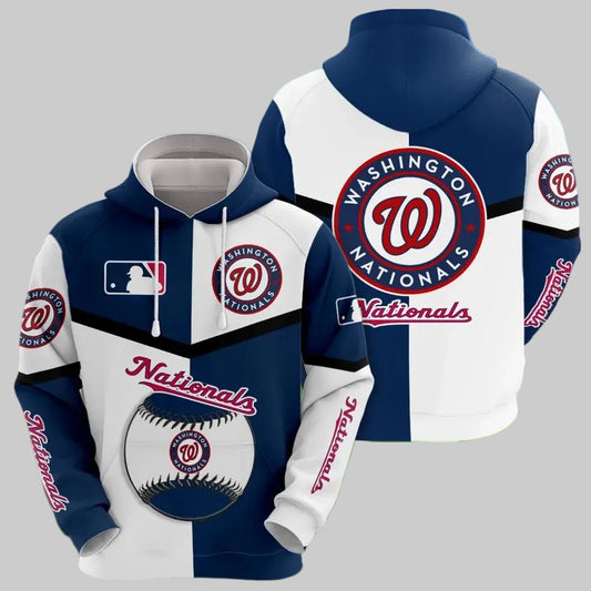 Washington Nationals 3D MLB All Over Print Hoodie -Moonbestprint
