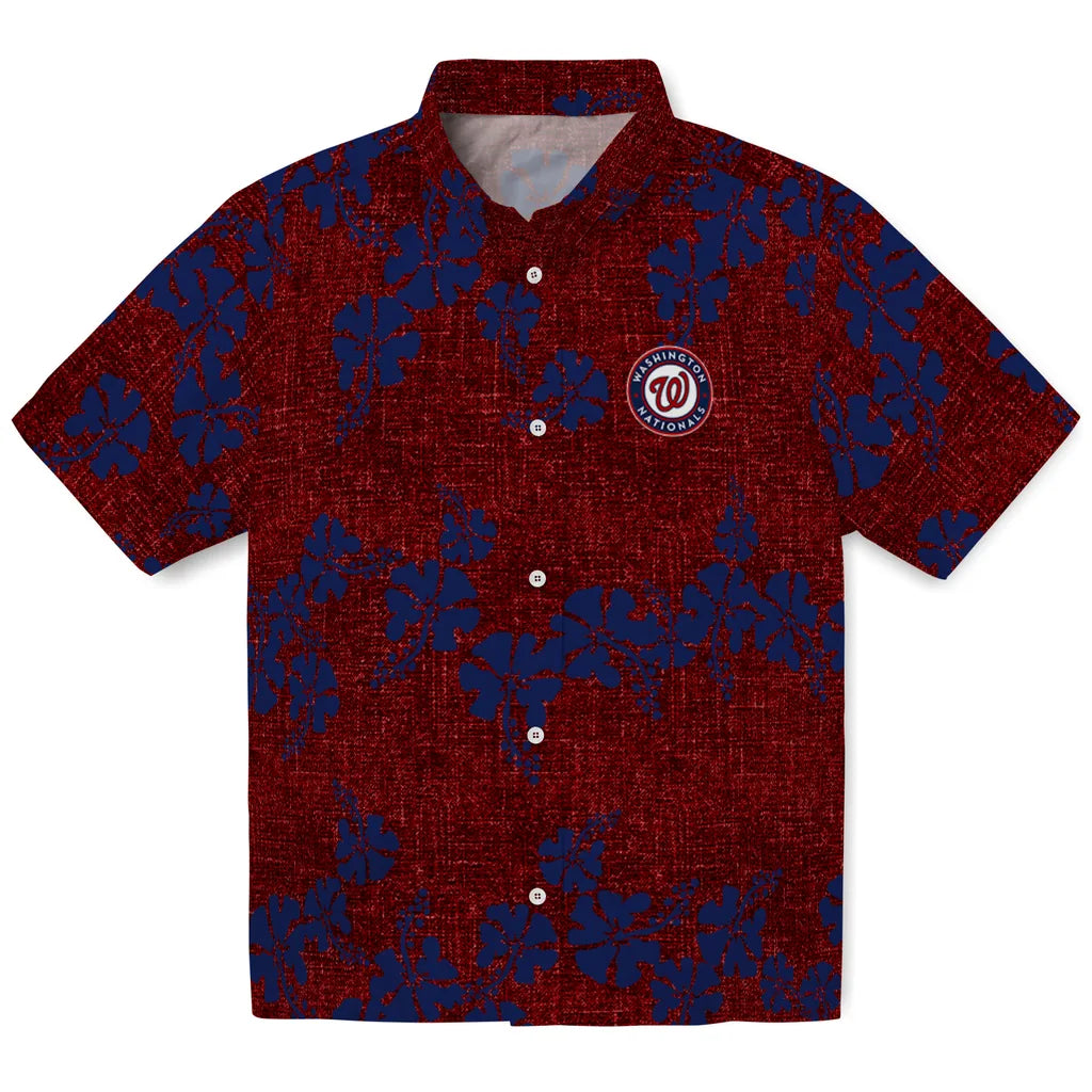 Washington Nationals Hawaiian Shirt - 50th State Flower | Moonbestprint