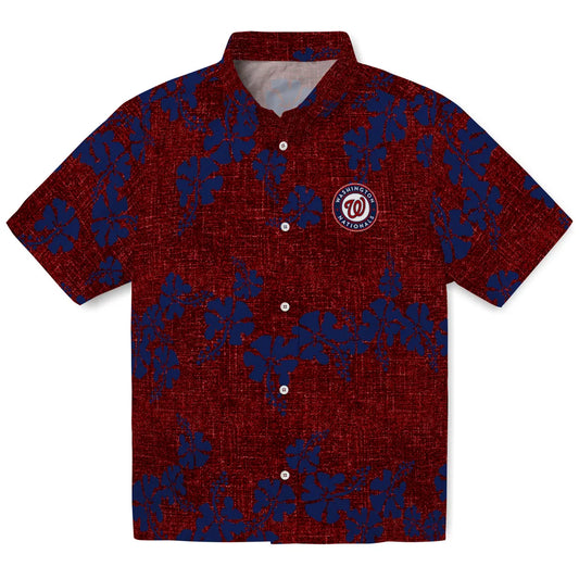 Washington Nationals Hawaiian Shirt - 50th State Flower | Moonbestprint