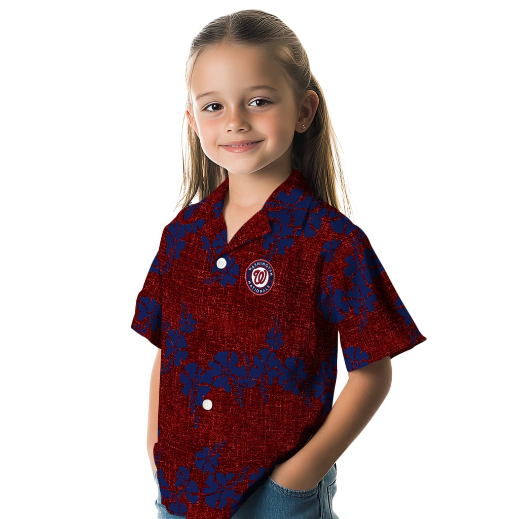 Washington Nationals Hawaiian Shirt - 50th State Flower | Moonbestprint