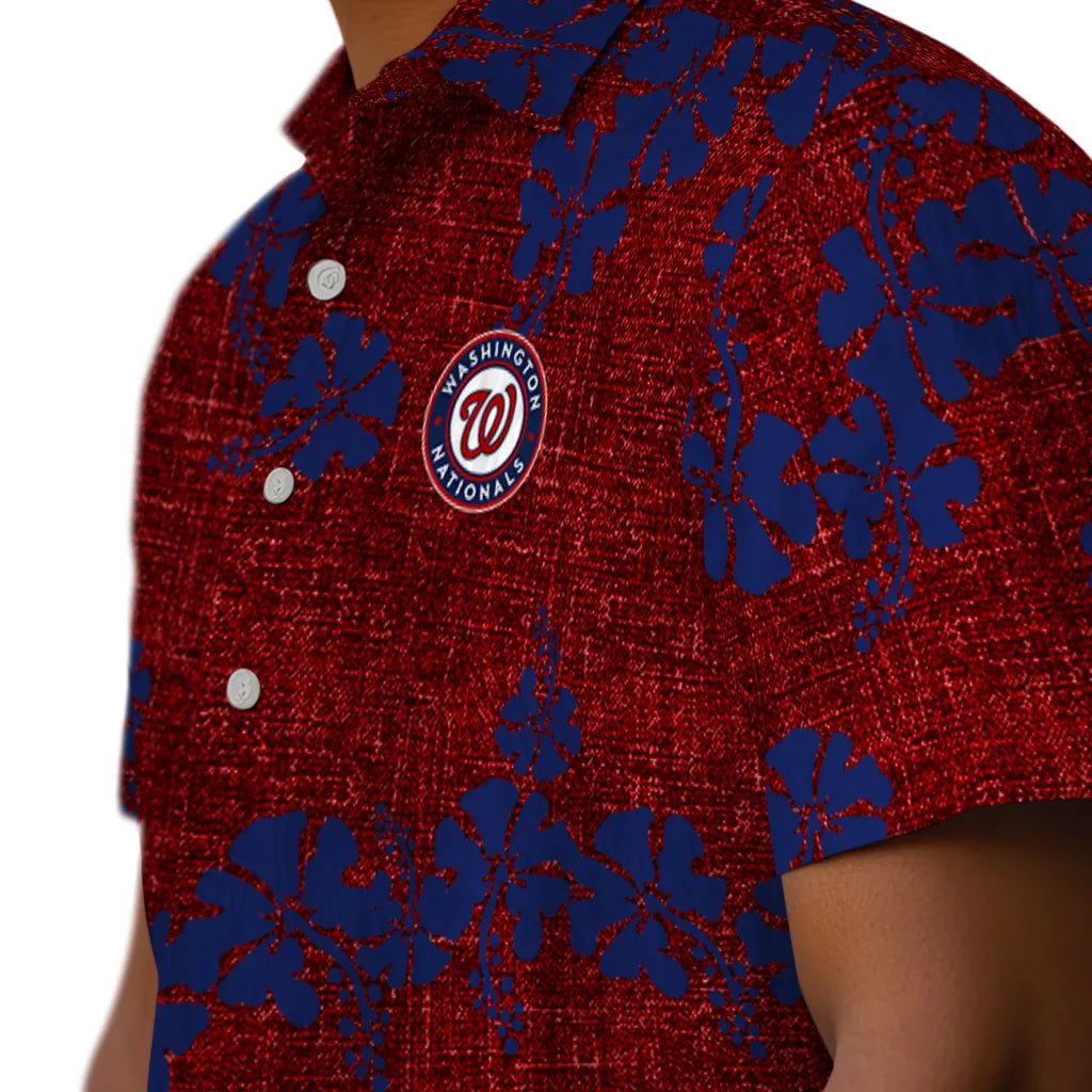 Washington Nationals Hawaiian Shirt - 50th State Flower | Moonbestprint