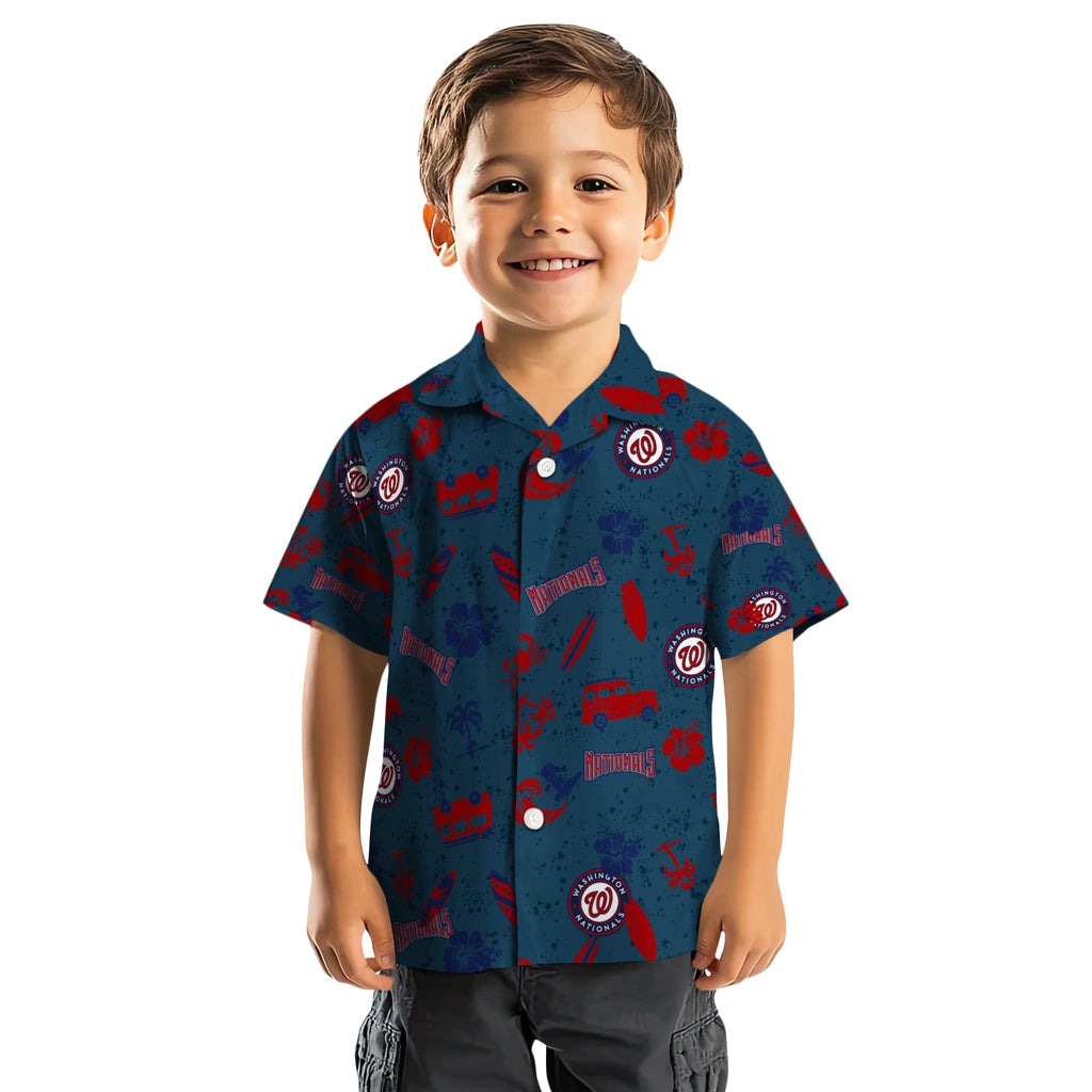 Washington Nationals Hawaiian Shirt - Beach Vibe | Moonbestprint
