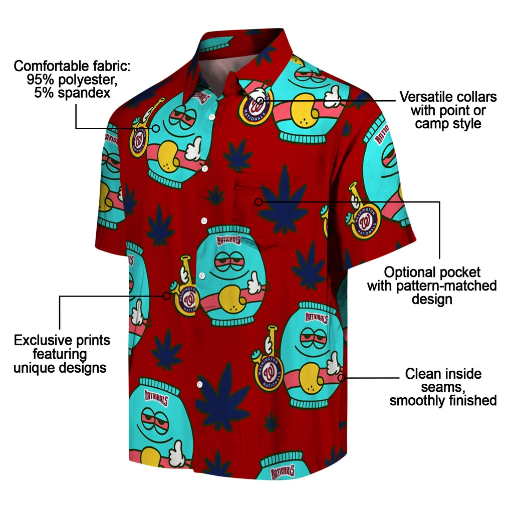 Washington Nationals Hawaiian Shirt - Chill Vibe | Moonbestprint