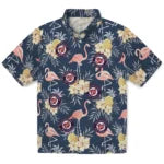 Washington Nationals Hawaiian Shirt - Flamingo Hibiscus | Moonbestprint