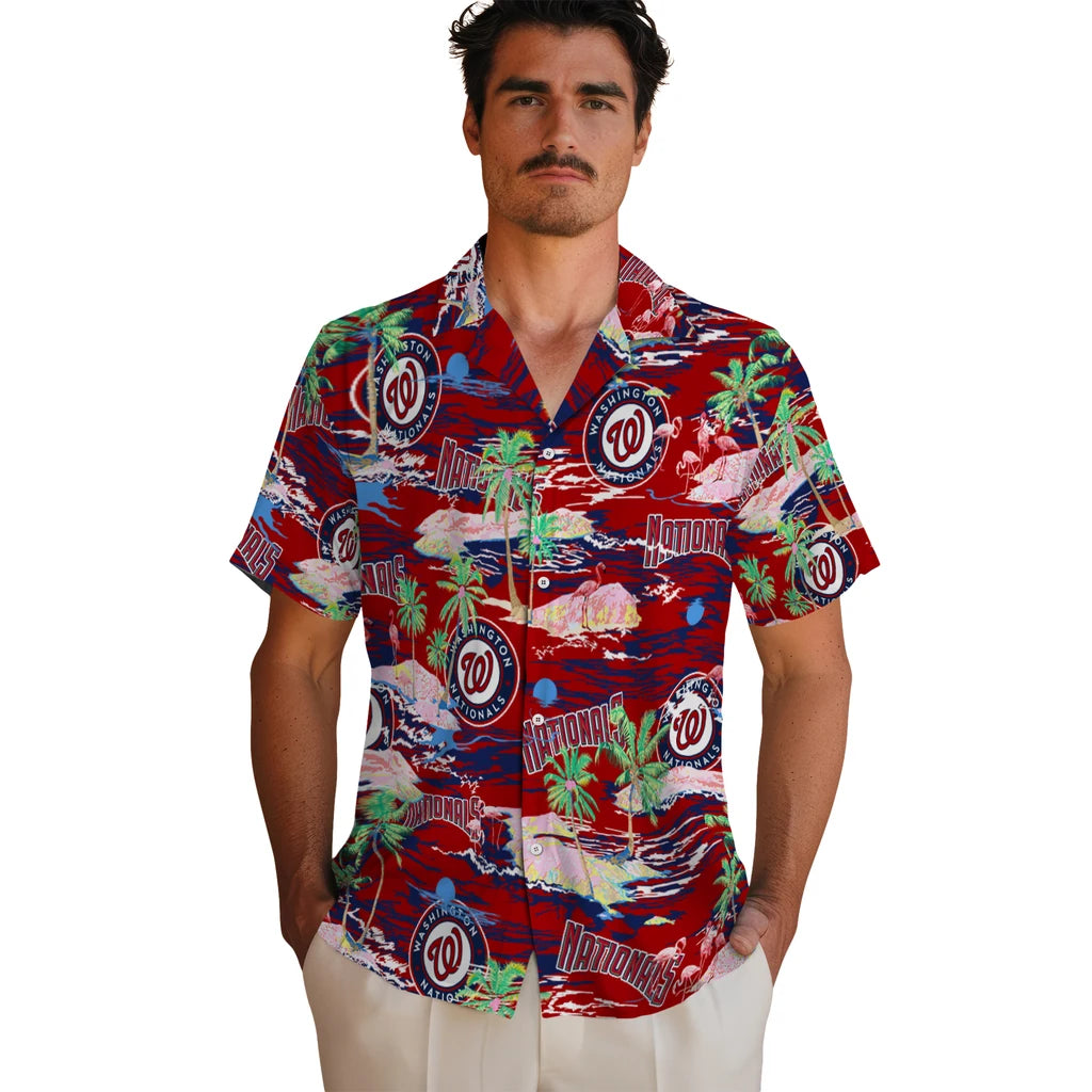 Washington Nationals Flamingo Retreat 2026 Hawaiian Shirt – Moonbestprint