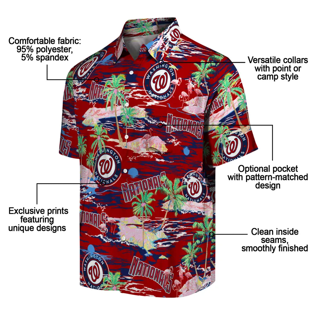 Washington Nationals Flamingo Retreat 2026 Hawaiian Shirt – Moonbestprint