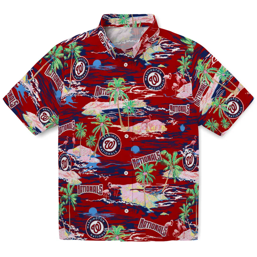 Washington Nationals Hawaiian Shirt - Hawaii Island | Moonbestprint