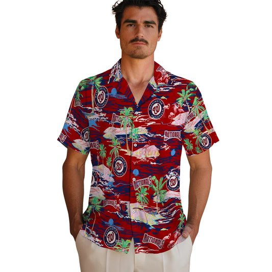 Washington Nationals Hawaiian Shirt - Hawaii Island | Moonbestprint
