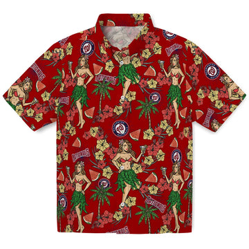 Washington Nationals Hawaiian Shirt - Hawaiian Girls Design | Moonbestprint