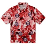 Washington Nationals Hawaiian Shirt - Hibiscus Arrangement | Moonbestprint