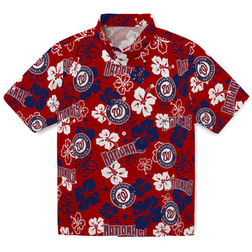 Washington Nationals Hibiscus Bloom Hawaiian Shirt – Moonbestprint