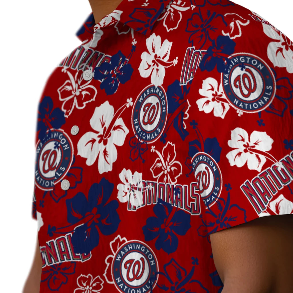 Washington Nationals Hibiscus Bloom Hawaiian Shirt – Moonbestprint