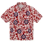 Washington Nationals Hawaiian Shirt - Hibiscus Motif | Moonbestprint