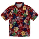 Washington Nationals Hawaiian Shirt - Hibiscus Tiki Jungle | Moonbestprint