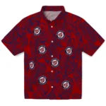 Washington Nationals Hawaiian Shirt - Leaf Outline | Moonbestprint