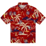 Washington Nationals Hawaiian Shirt - Palm Tree Island | Moonbestprint