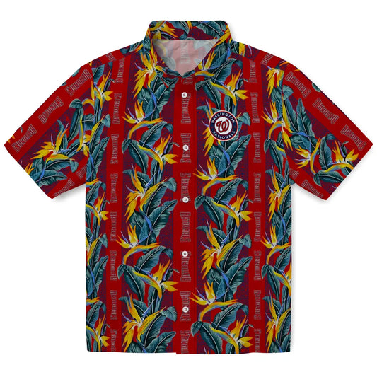 Washington Nationals Hawaiian Shirt - Paradise Vines | Moonbestprint