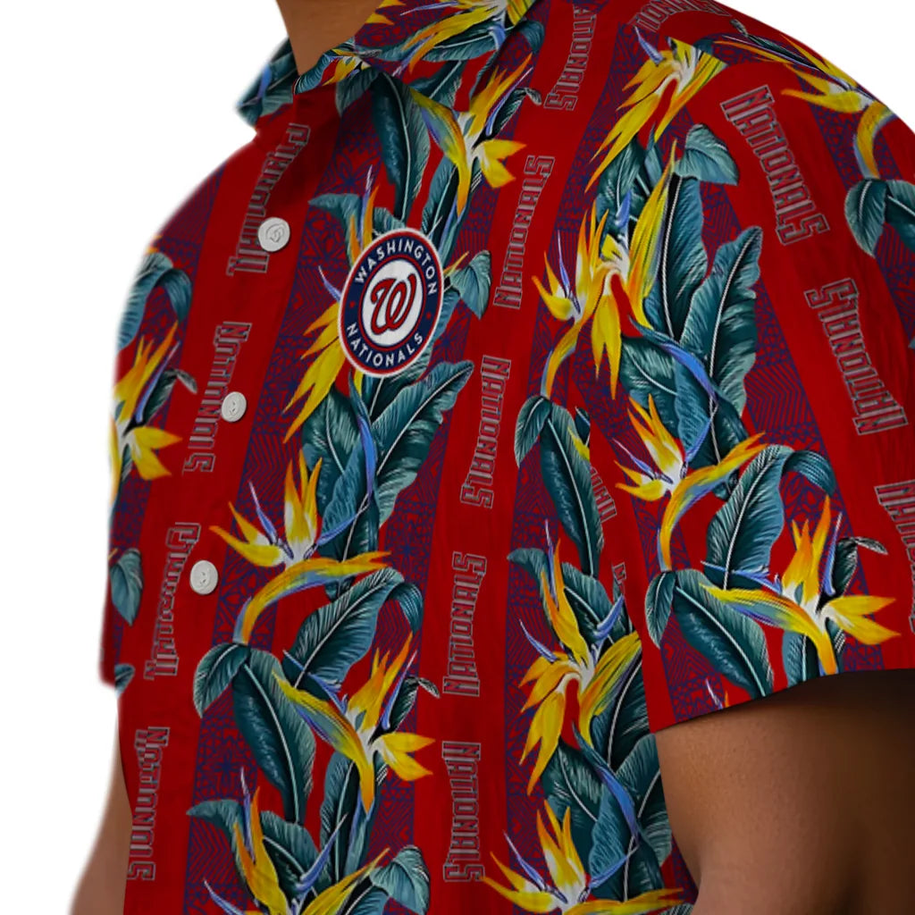 Washington Nationals Hawaiian Shirt - Paradise Vines | Moonbestprint