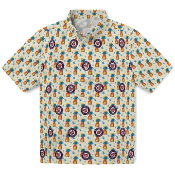 Washington Nationals Hawaiian Shirt - Pineapple Delight | Moonbestprint