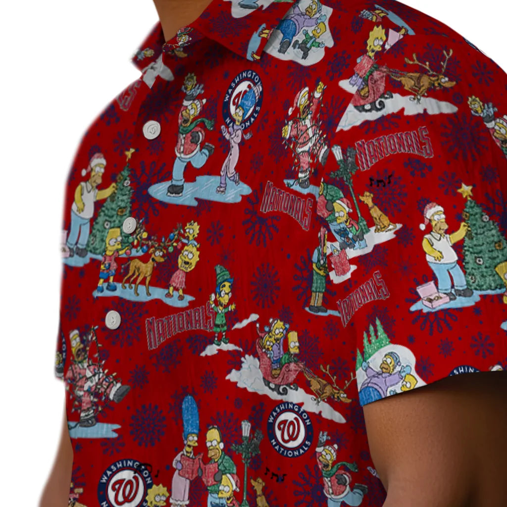 Washington Nationals Hawaiian Shirt - Simpsons Christmas | Moonbestprint