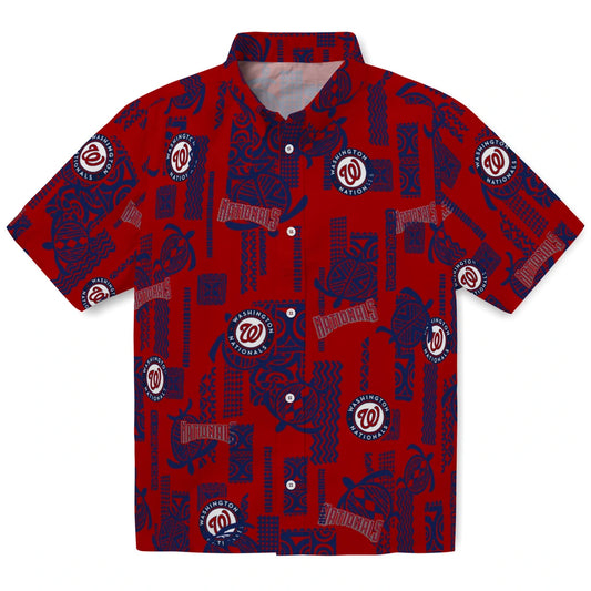 Washington Nationals Hawaiian Shirt - Turtle Lines | Moonbestprint