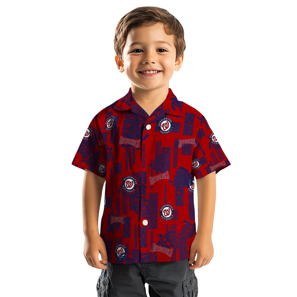 Washington Nationals Hawaiian Shirt - Turtle Lines | Moonbestprint