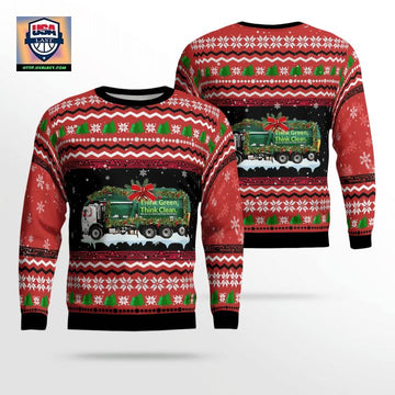 Waste Management Christmas AOP Sweater ? Usalast