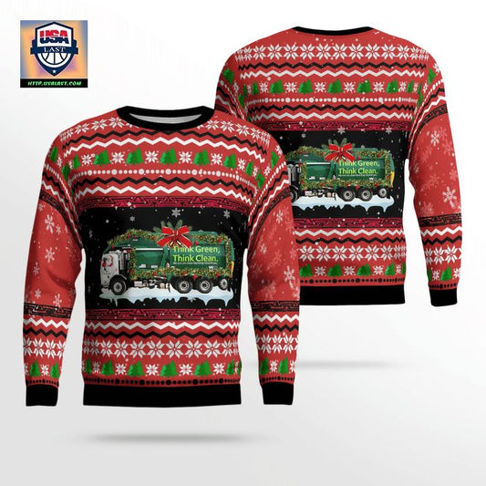 Waste Management Christmas AOP Sweater ? Usalast