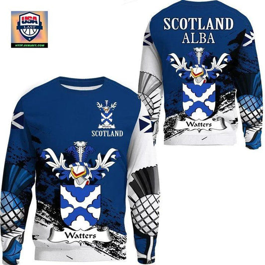Watters Scottish Family Crest Scotland Special Sweater A7 ? Usalast
