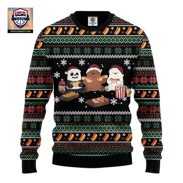 We Bare Bear Ugly Christmas Sweater Amazing Gift Idea Thanksgiving Gift ? Usalast