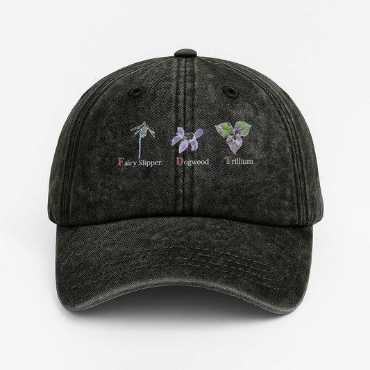 FDT Fairy Shipper Dogwood Trillium Hat -Moonbestprint